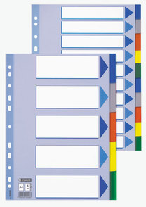 Разделитель, А5, пластик, цветной