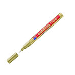 Лакирующий маркер с круглым наконечником в металлической оправе,0,8мм, золотой
