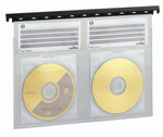 Подвесная папка для 2-х CD и до 40 стр. А4, пластик