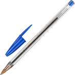 Ручка шариковая неавтомат. BIC Cristal синий 0,32 мм Франция