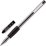 Ручка гелевая Attache Town 0,5мм с резин.манжеткой черная (82072)