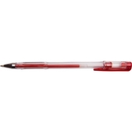 Ручка гелевая DOLCE COSTO прозр.корпус красная 0,5мм (D00218)
