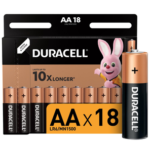 Батарейки DURACELL АА/LR6-18BL BASIC бл/18