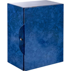 Короб архивный Attache на кнопке 150мм, синий мрамор, ламин.картон
