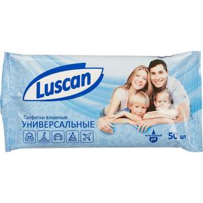 Салфетки влажные Luscan универсальные 50шт