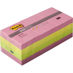 Стикеры Post-it Basic 653R-BN,38х51,неон.радуга., набор 12 бл. по 100л