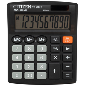 Калькулятор настольный КОМПАКТНЫЙ Citizen бух. SDC-810NR 10раз.